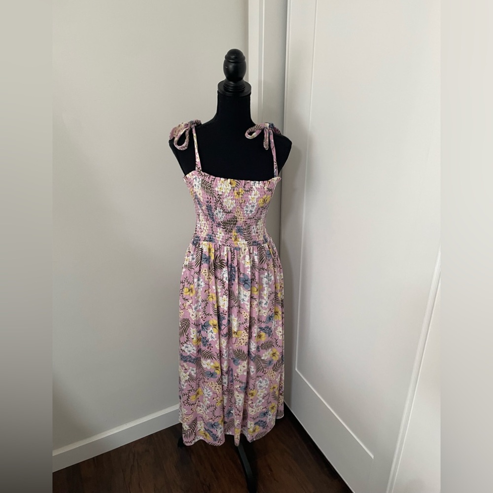 Minkpink Pastel Floral Midi Dress